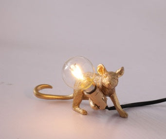HKM-579347 Nordic Style Mouse Personality Mini Table Lamp for Children's Room and Dormitory