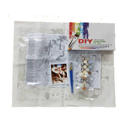 HKM-579411 Animal-Themed Digital DIY Hand-Painted Decorative Art Kit for Home Décor and Relaxation Activities