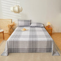 HKM-579411 Pure Cotton Plant and Flower Pattern Three-Piece Bedding Set in Various Sizes