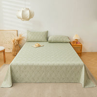 HKM-579411 Pure Cotton Plant and Flower Pattern Three-Piece Bedding Set in Various Sizes