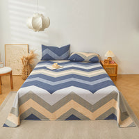 HKM-579411 Pure Cotton Plant and Flower Pattern Three-Piece Bedding Set in Various Sizes