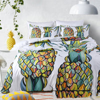 HKM-579411 Three-Piece Home Textile Set - Quilt and Pillow Covers for US Twin, Queen, and King Sizes