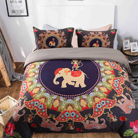 HKM-579411 Three-Piece Home Textile Set - Quilt and Pillow Covers for US Twin, Queen, and King Sizes