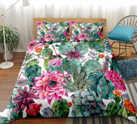 HKM-579411 Three-Piece Home Textile Set - Quilt and Pillow Covers for US Twin, Queen, and King Sizes