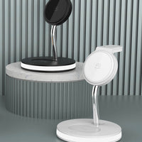 HKM-579475 Four-in-One Wireless Charger for Watch and Lamp - Fast Magnetic Alignment, USB-C Input, 15W Compatibility