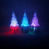 HKM-579539 Colorful Acrylic Christmas Tree Decorations in Red, Yellow, and Green