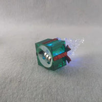 HKM-579539 Colorful Acrylic Christmas Tree Decorations in Red, Yellow, and Green