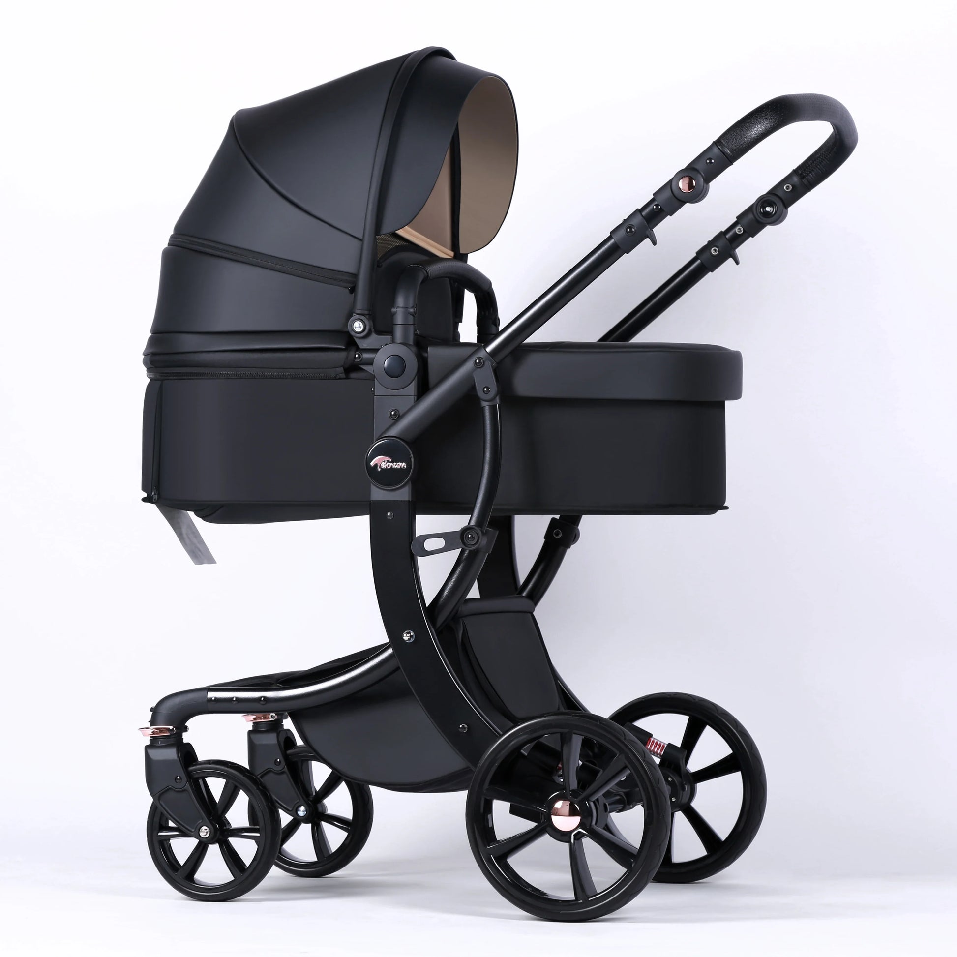 KTX-579603 Foldable Baby Stroller with Bassinet for Travel, Compact Design and Easy Transport