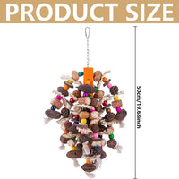 HKM-579667 Wooden Fruit Skewers for Large Parrots - Creative Nibbling Toy