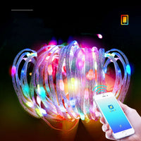 HKM-580179 Bluetooth Controlled RGB Christmas Tree Light String - 2m, 5m, 10m, 20m Lengths Available
