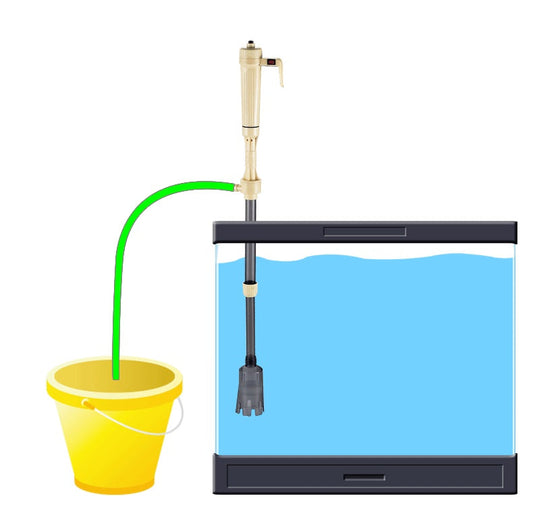 HKM-580243 Electric Fish Tank Sand Washing Pump with Built-in Filter and 90-Degree Corner Cleaning Design