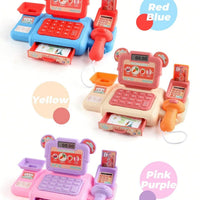 HKM-580243 Electronic Cash Register Toy Kitchen Set for Kids - Pretend Play Fruit Restaurant Game