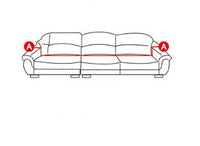 HKM-580627 Non-Slip Polyester Fiber Sofa Cover for Three-Seat Sofas (190-230cm)