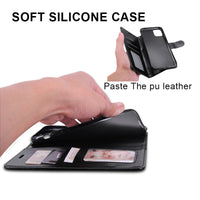 HKM-580819 Crystal Flip Phone Case for iPhone Models - Multiple Colors Available, Durable PU Material
