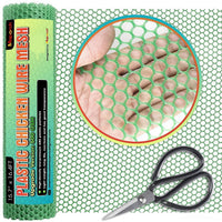 HKM-580819 Plastic Hexagonal Poultry Fence for Chickens – 0.4 x 3 m in Black, White, Green