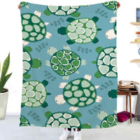 HKM-580883 Soft Polyester Cartoon Flannel Blanket for All Seasons