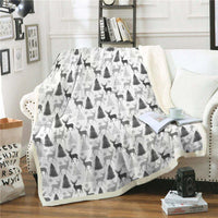 HKM-580883 Soft Polyester Cartoon Flannel Blanket for All Seasons