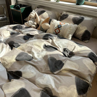 HKM-580883 Washed Cotton Four-Piece Floral Bedding Set in Multiple Sizes
