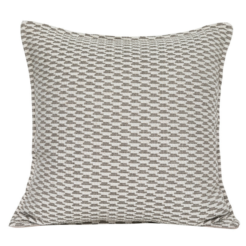 HKM-581011 Modern Simple Blended Sofa Pillow Cover 45x45cm Available in Wheat Color Variants