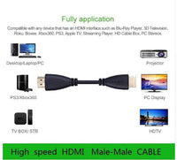 HKM-581075 High-Speed Gold-Plated HDMI Cable Male-Male 1.4 Version, Available in Multiple Lengths 3FT to 5M for HD 1080P 3D Devices