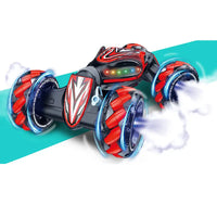 HKM-581139 Remote Control 4-Wheel Light Spray Twister Car Toy with Gesture Control for Kids - Indoor/Outdoor Fun
