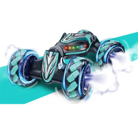 HKM-581139 Remote Control 4-Wheel Light Spray Twister Car Toy with Gesture Control for Kids - Indoor/Outdoor Fun