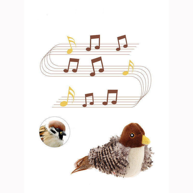 HKM-581331 Simulation Bird Pet Cat Training Scratching Toy
