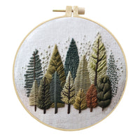 HKM-581395 Creative Handmade Needle and Thread Art Kit with Cotton and Linen Embroidery Fabrics