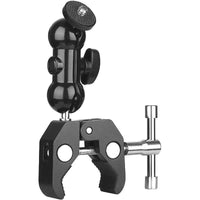 HKM-581459 Universal Aluminum Alloy Hot Shoe Monitor Stand for SLR Cameras - Maximum Load 2kg, Includes Bracket and Base