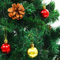 HKM-581523 150 cm Artificial Christmas Tree with Colorful Baubles and LED Lights