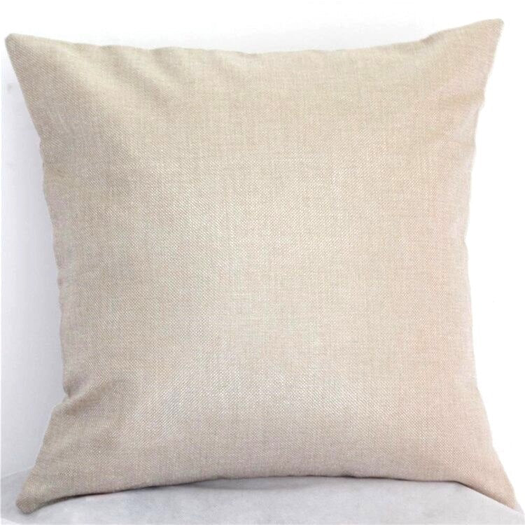 HKM-581523 Black and White Cotton and Linen Cushion Cover, 45x45 cm