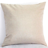 HKM-581523 Black and White Cotton and Linen Cushion Cover, 45x45 cm