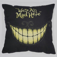 HKM-581523 Black and White Cotton and Linen Cushion Cover, 45x45 cm