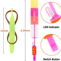 HKM-581523 LED Flying Finger Rocket Toy Set - 4 Pcs Outdoor Play for Ages 2 and Up