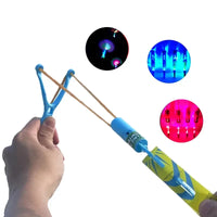HKM-581523 LED Flying Finger Rocket Toy Set - 4 Pcs Outdoor Play for Ages 2 and Up