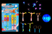 HKM-581523 LED Flying Finger Rocket Toy Set - 4 Pcs Outdoor Play for Ages 2 and Up