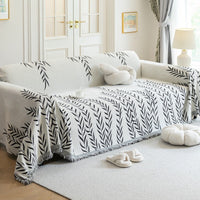 HKM-581715 Chenille All-Inclusive Sofa Cover in Weeping Willow Colors