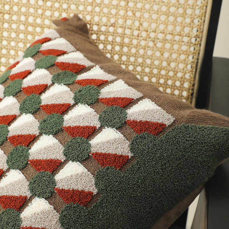 HKM-581843 Geometric Pattern Square Pillowcase for Living Room 45x45cm