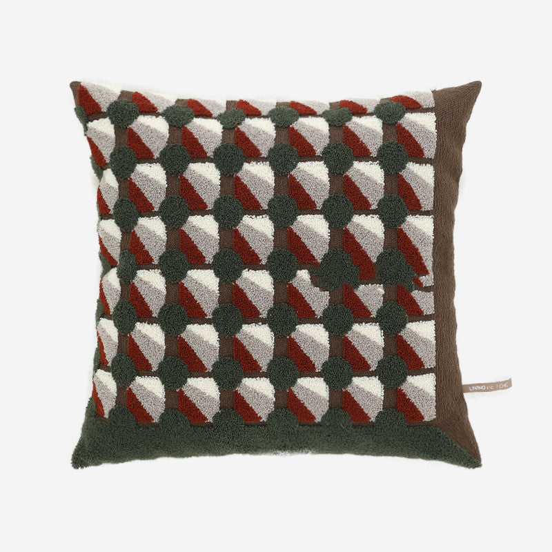 HKM-581843 Geometric Pattern Square Pillowcase for Living Room 45x45cm