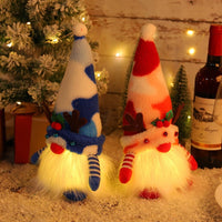 HKM-581843 Luminous Christmas Antlers Doll for Holiday Window Decoration