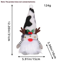 HKM-581843 Luminous Christmas Antlers Doll for Holiday Window Decoration