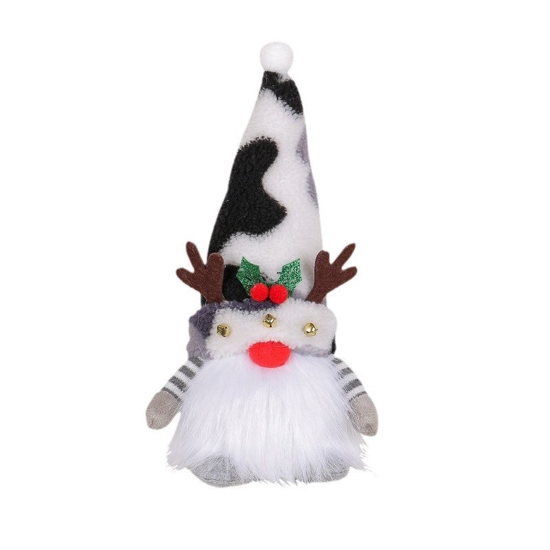 HKM-581843 Luminous Christmas Antlers Doll for Holiday Window Decoration