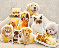 HKM-582035 Customizable Cute Pet Pillow with Super Soft Crystal Material and 7D Vacuum PP Cotton Filling