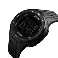 HKM-582227 Multifunctional Casual Silicone Strap Watch with World Time Display