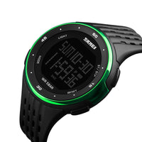 HKM-582227 Multifunctional Casual Silicone Strap Watch with World Time Display