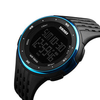 HKM-582227 Multifunctional Casual Silicone Strap Watch with World Time Display