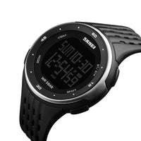 HKM-582227 Multifunctional Casual Silicone Strap Watch with World Time Display