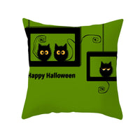 HKM-582419 Halloween Themed Single-Sided Digital Print Peach Skin Pillowcase - 44cm x 44cm
