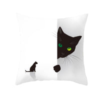HKM-582419 Halloween Themed Single-Sided Digital Print Peach Skin Pillowcase - 44cm x 44cm