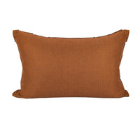 HKM-582547 Geometric Plant and Flower Leather Rectangular Waist Pillow 33x50 cm